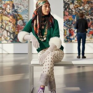 Vintage Ralph Lauren Floral Flare Jeans 90s Boho Cottagecore Paisley Size 6